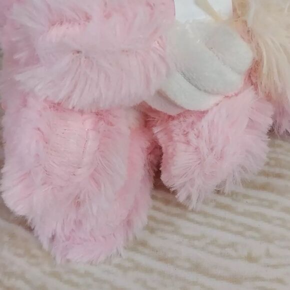 Pink Unicorn Plush Toy with Glitter Horn & Pastel Rainbow Tail - Picture 11 of 15